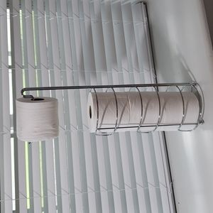 Stainless toilet paper holder